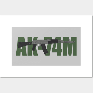 AK-74 Modernized ( Kalashnikov assault rifle) Color version Posters and Art